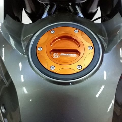 Black KTM 1190 Adventure 14+ Pro-Bolt Aluminium Fuel Cap Kit 