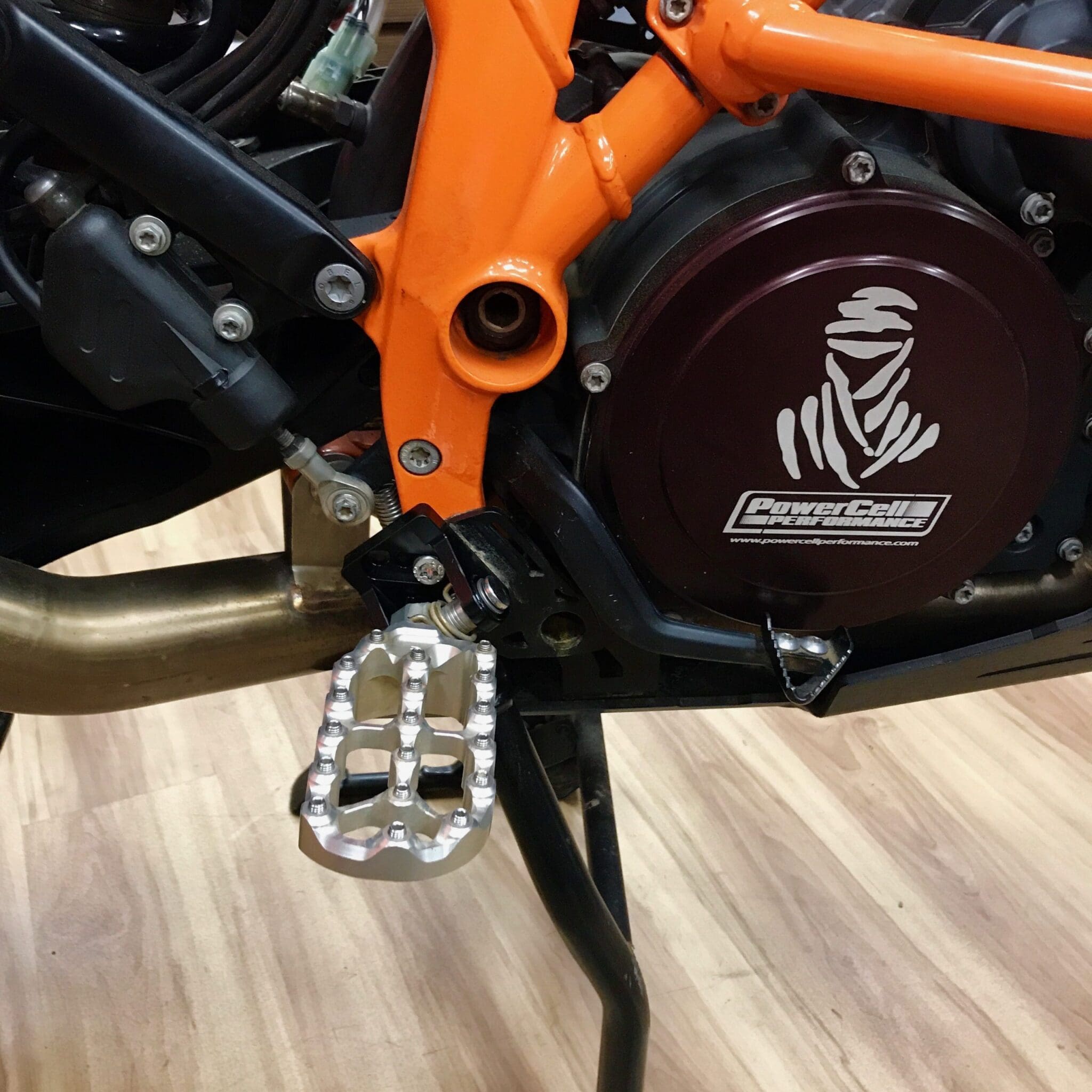 KTM ADJUSTABLE RALLY PEG MOUNTS, 10501290 CJ Designs
