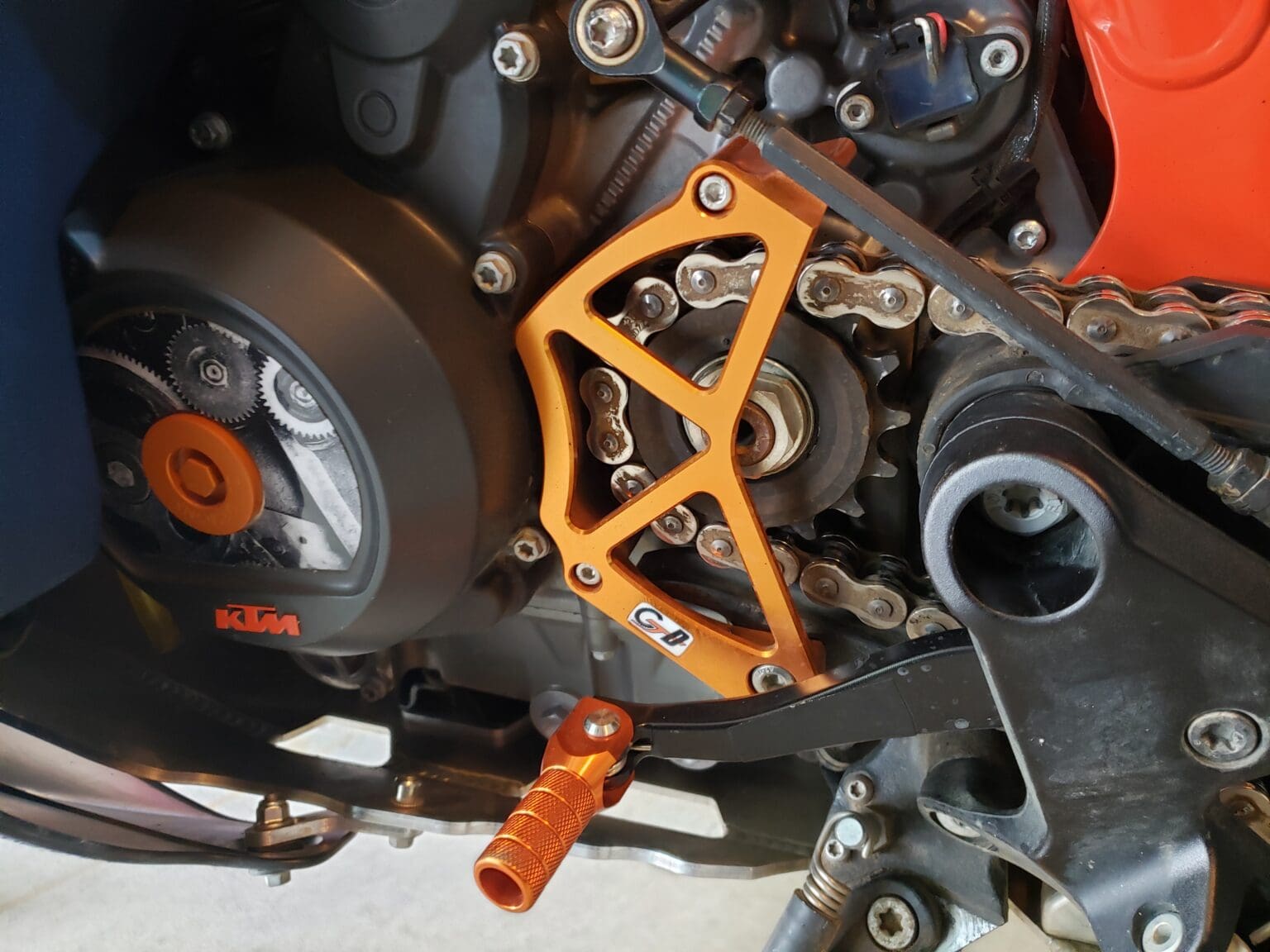CJ Designs KTM 790/890 Adventure 20202021 Chain Guard Cover Case Saver CJ Designs