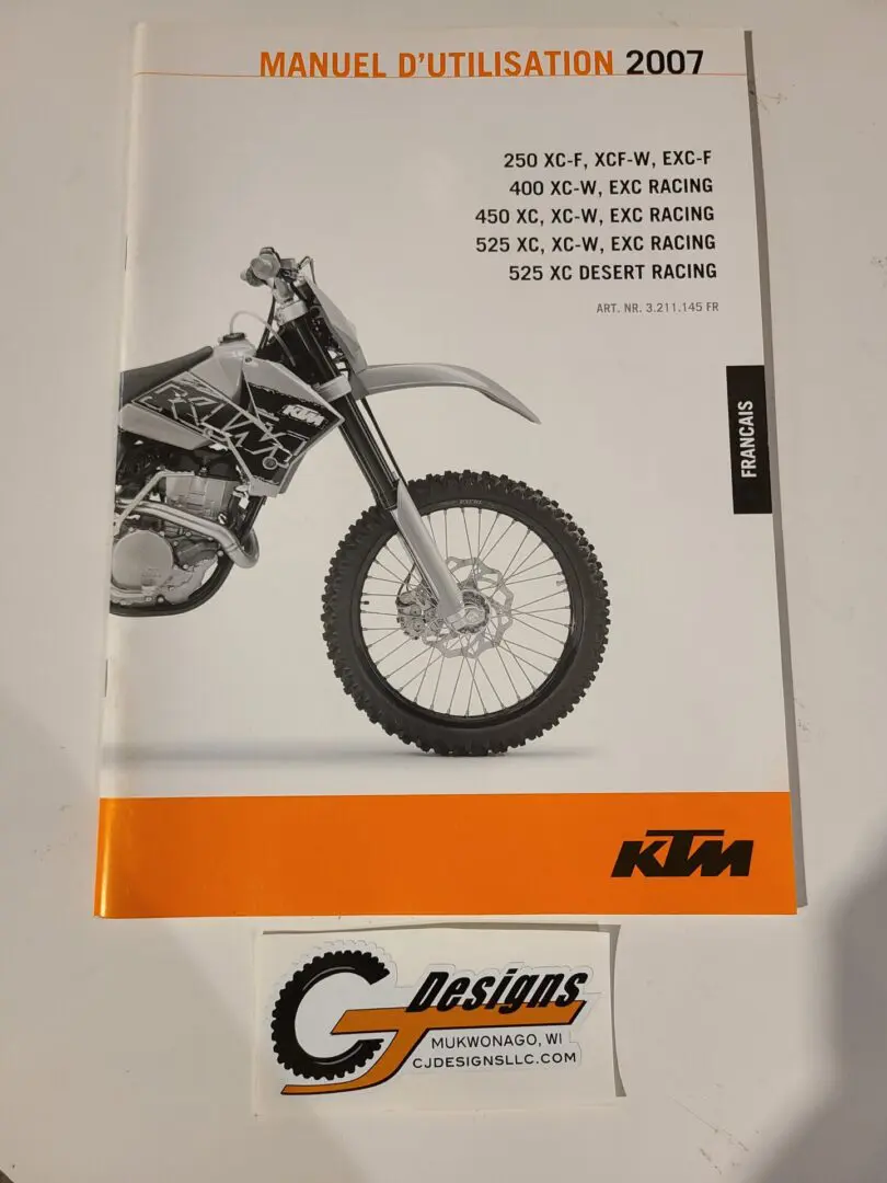 Image of the KTM User Manual In German