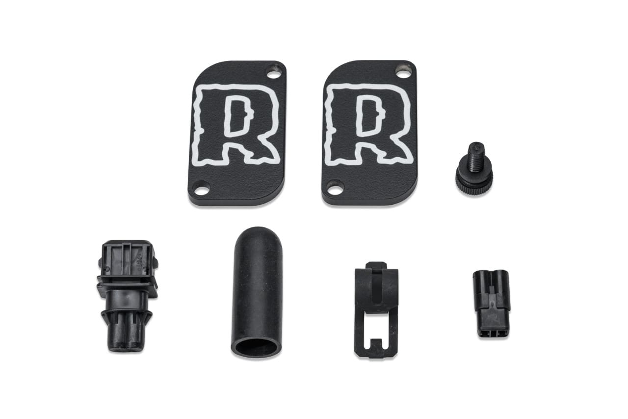 RR marked on some parts of a machine