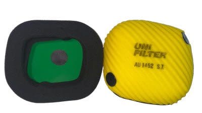 Two pieces UIN filter in green and yellow color